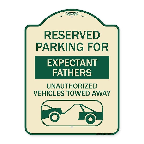 Reserved Parking for Expectant Fathers Unauthorized Vehicles Towed Away, A-DES-TG-1824-23107